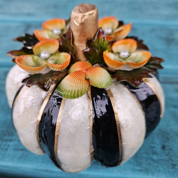 MacKenzie-Childs Other - Mackenzie Childs Blooming Capiz Pumpkin